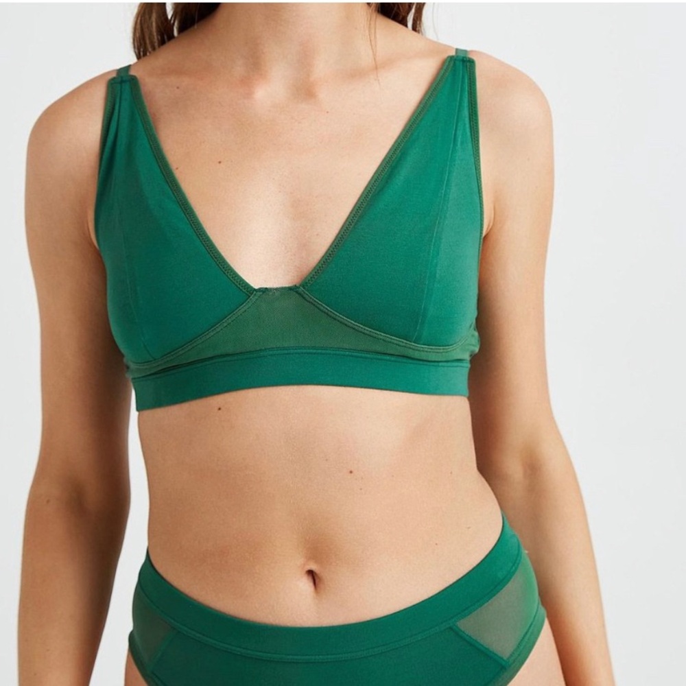 Richer Poorer | Green Bra and Panty Set
